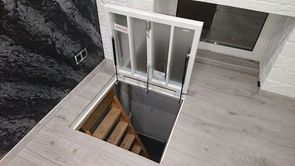 Floor hatch Self-lifting Invisible, corner, 2 doors Floor hatch Self-lifting Invisible, corner, 2 doors