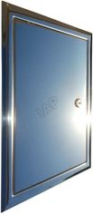 Access panel From stainless steel glossy with lock Access panel From stainless steel glossy with lock